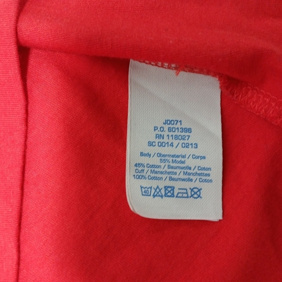 Boden Ladies Crew Neck 3/4 Ruffle Sleeve Top. Size 10 - Picture 4 of 8